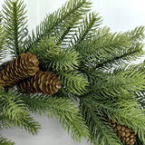 Real Touch Douglas Pine Wreath with Cones (24")