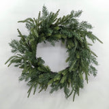 Artificial Real touch Mixed Pine Wreath (24")