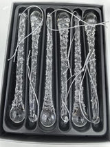 Tree Ornament - Crystal Water Drop (Box of 6)