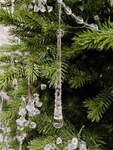 Tree Ornament - Crystal Water Drop (Box of 6)