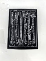 Tree Ornament - Crystal Water Drop (Box of 6)
