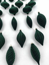 Christmas Ornament - Velvet Balls Trimming Pack of 27 (Green)