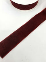 Christmas Tape - 2.5cm x 4.5M Velvet (Dark Red)