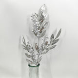 Artificial Matanic Bay Leaf Spray (Silver)