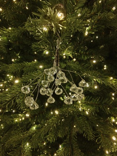 Tree Ornament - Floral Acrylic Crystal Drop
