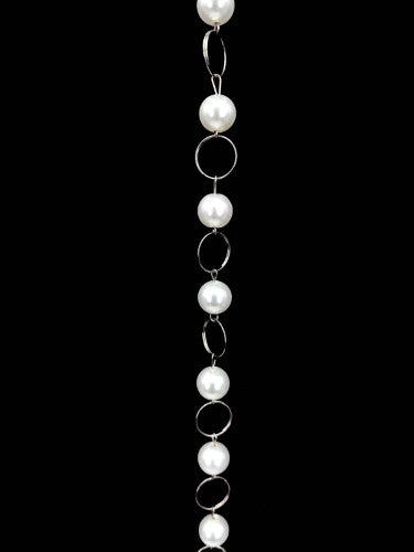 Pearl Chain - 100cm White (12mm)
