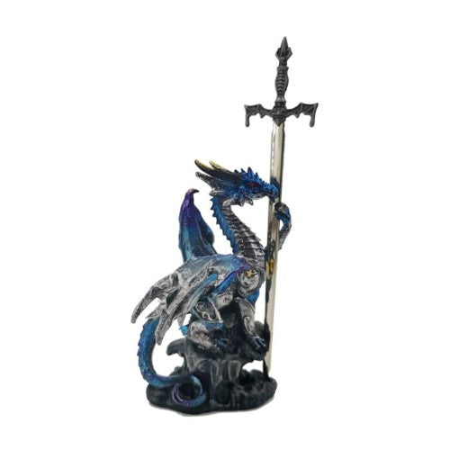 Ornament - Dark Legend Protector of the Night Dragon with Sword