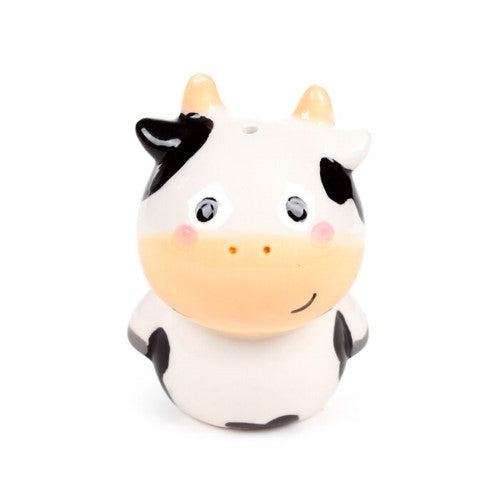 Ceramic Salt & Pepper Set - Black and White Cow