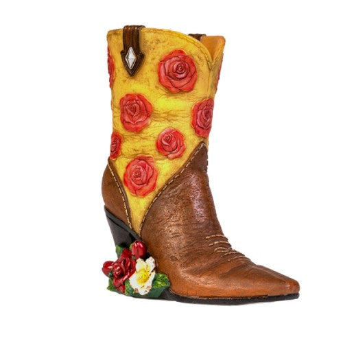 Table Lamp - Rose Cowboy Boot (18.9 x 10.2 x 22.6cm)