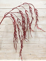 Artificial Weeping Willow (Red Glitter)