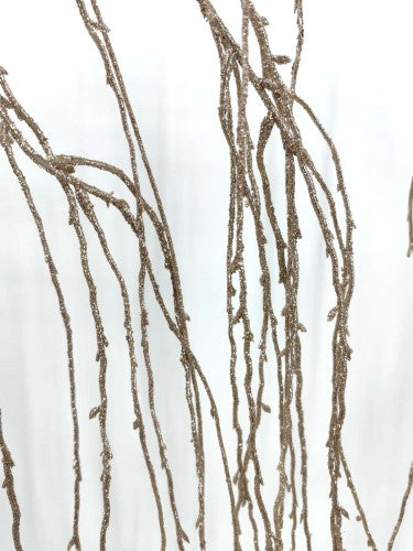 Artificial Willow Spray (Champagne Glitter)