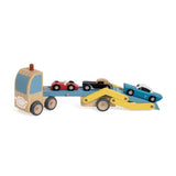 Car Transporter Truck - Blue/Yellow - Classic World