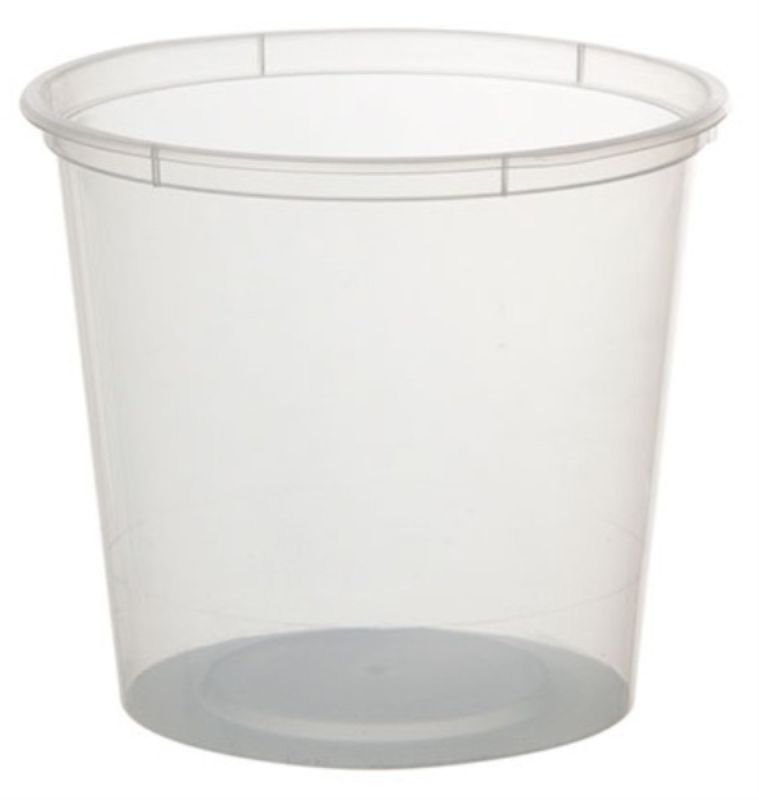 Clear Plastic Round Bowl (850ml)