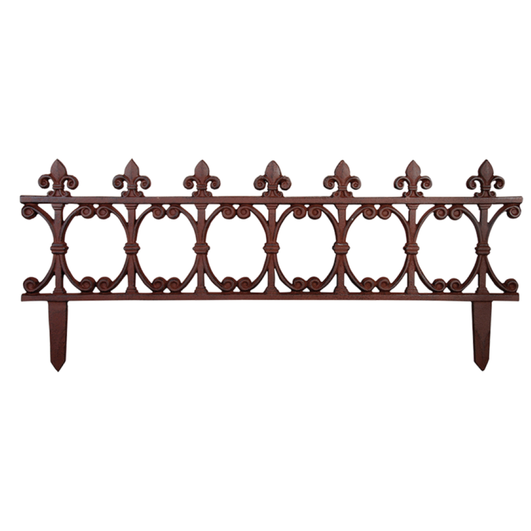 Elegant large fleur-de-lis lawn fence enhancing outdoor spaces with durability and sophisticated design.