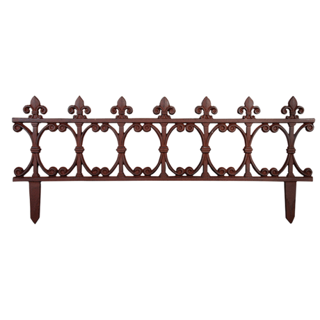 Elegant large fleur-de-lis lawn fence enhancing outdoor spaces with durability and sophisticated design.