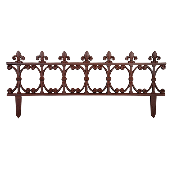 Elegant large fleur-de-lis lawn fence enhancing outdoor spaces with durability and sophisticated design.