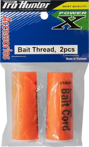 Bait Elastic Twin Pack from Pro Hunter, featuring two 45m spools for securing soft baits during fishing trips.