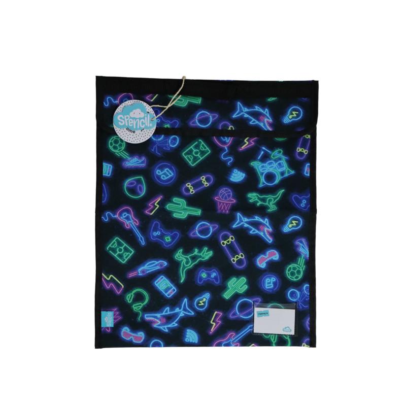 Spencil Neon Life Homework Bag Extra Large 370 x 450mm