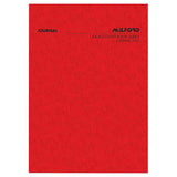 Milford A4 journal with a red limp cover, 26 eco-friendly leaves for precise accounting and record-keeping.