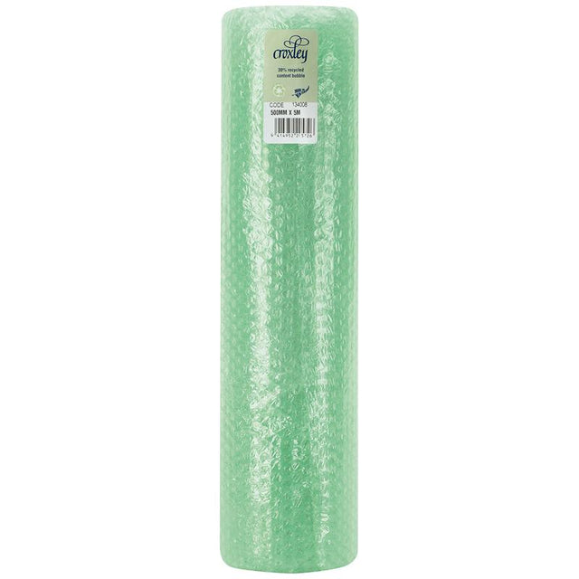 Croxley Bubblewrap roll, 500mm x 5m, providing cushioning protection for fragile items with air-filled bubbles.