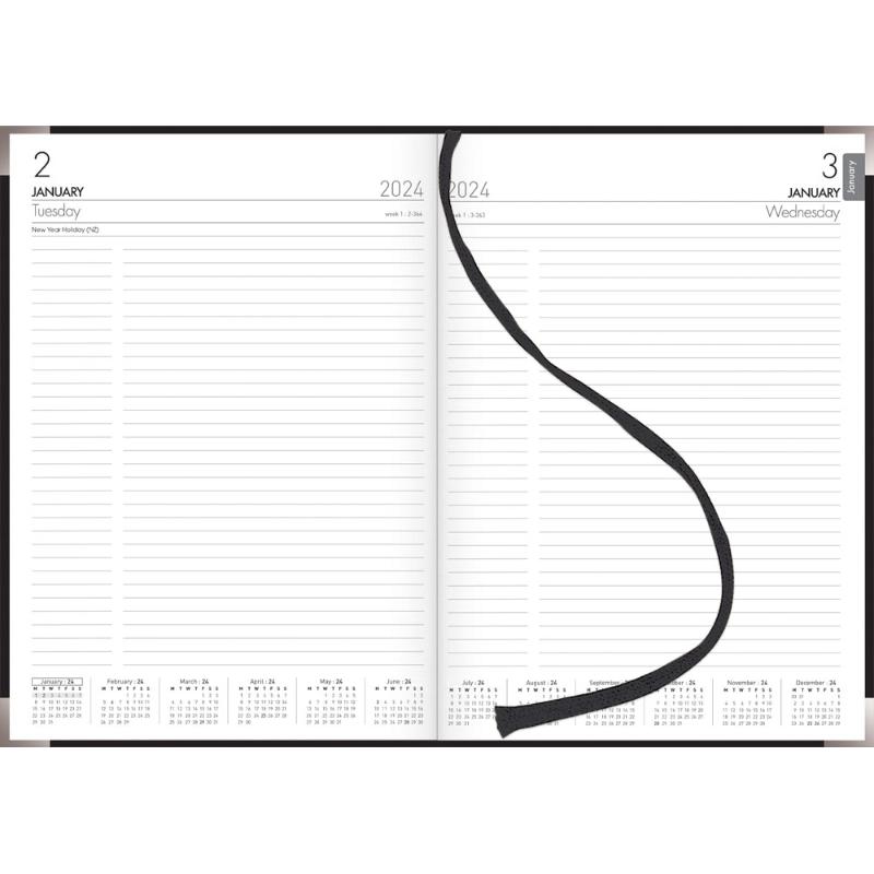 Collins Diary A41E Executive Black Even Year