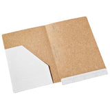 Codafile File Standard: sturdy white cardboard file with left-hand pocket, holds 35MM of documents, box of 50 for easy organization.