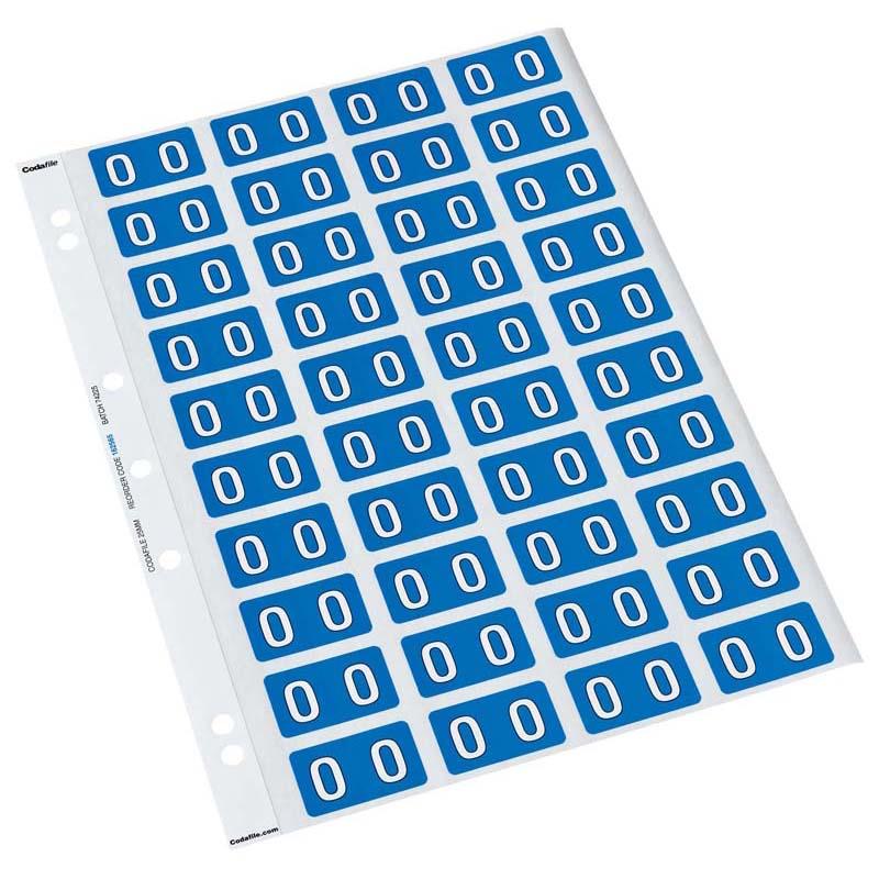 Codafile Label Alpha O 25mm Pack 5 Sheets