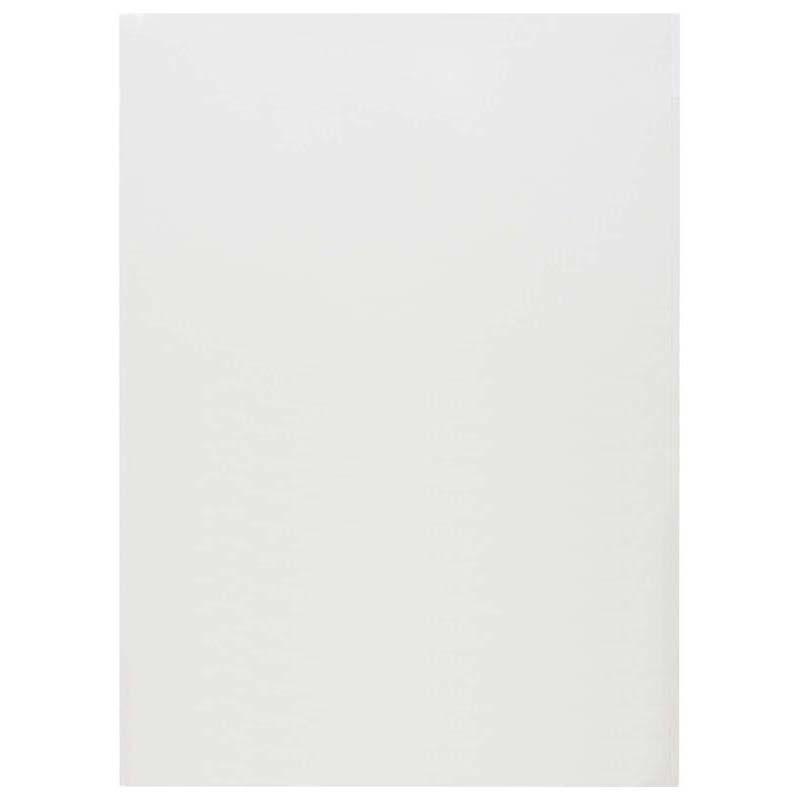 Gloss white presentation folders with double pockets and card slits, ideal for organizing documents at corporate events.