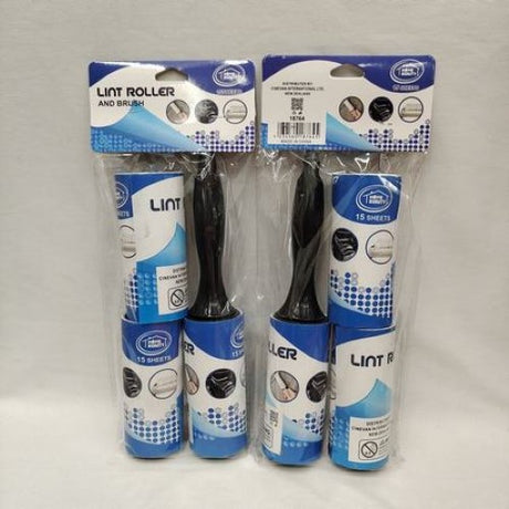 Lint remover sheets set of 12, each with 15 sheets, effectively eliminates lint and fuzz from clothing.