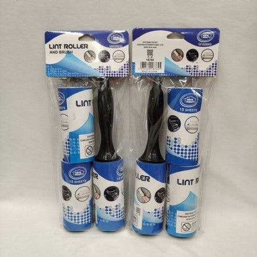 Lint remover sheets set of 12, each with 15 sheets, effectively eliminates lint and fuzz from clothing.