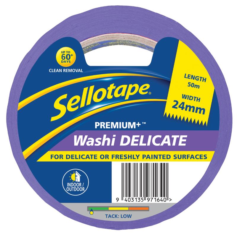 Sellotape Washi Premium+ Delicate 24mm x 50m