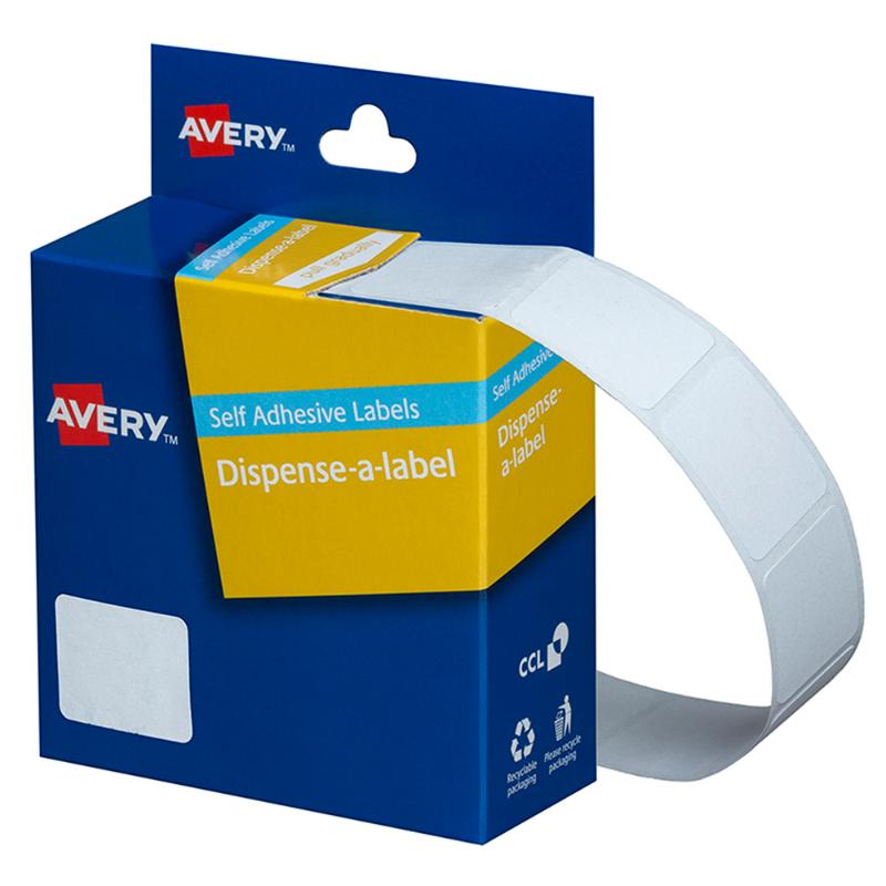 Avery Label Dispenser DMR1924W 19x24mm White 650 Pack