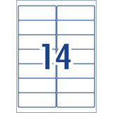 Avery Label J8163-25 Inkjet 14up 25 Sheets 99x38mm