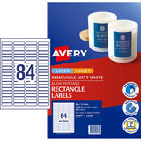 Avery Label L7656 Laser Inkjet 46x11.11m 84up 25 Sheets