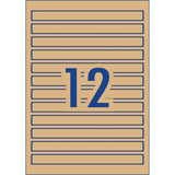 Avery Label L7145 Wrapround Kraft 190x16mm 12up 15 Sheets