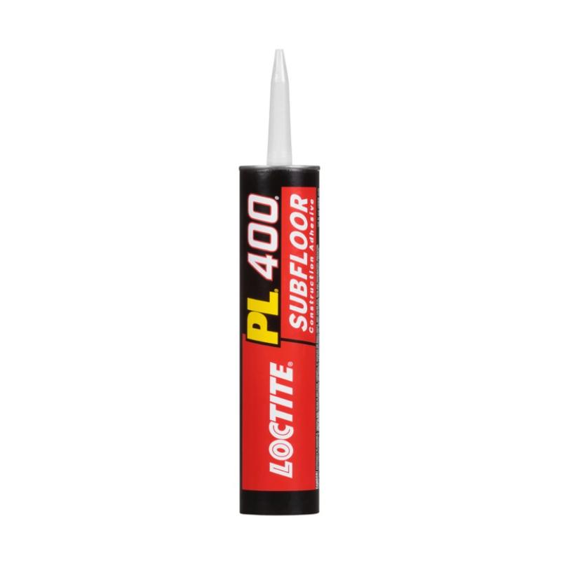 Loctite PL400 Subfloor Adhesive 295ml, designed for superior bonding of subfloors, ideal for damp or treated timber.