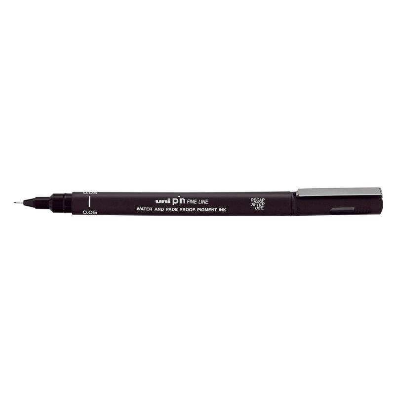 Uni Pin Fineline Permanent 0.05mm Black