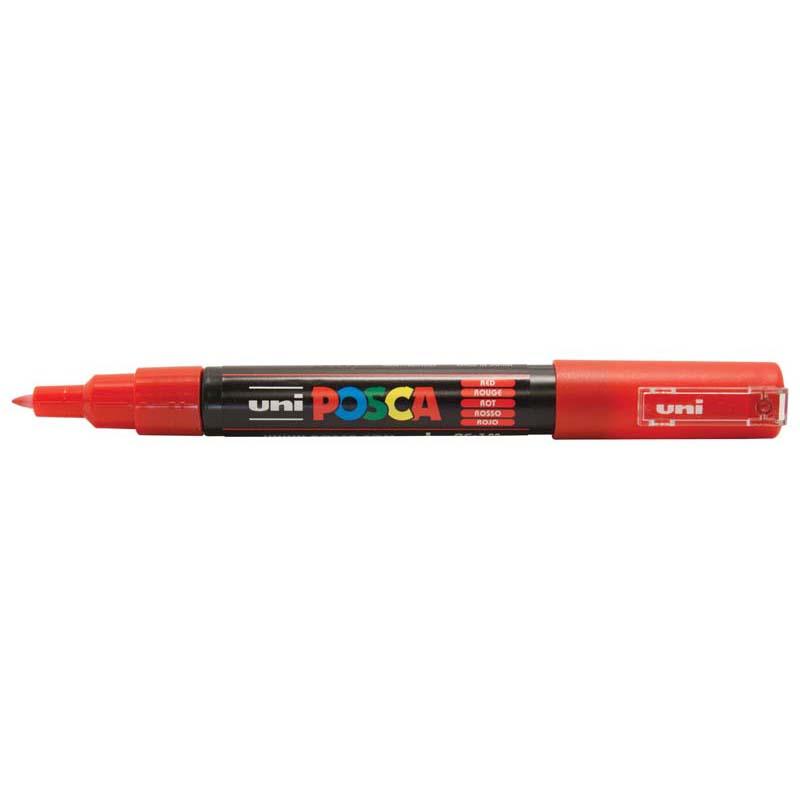 Uni Posca Marker 0.7mm Ultra-Fine Round Tip Red PC-1M