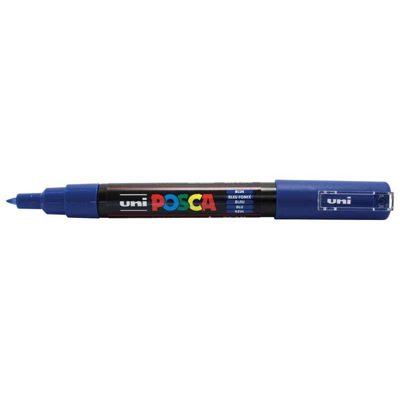 Uni Posca Marker 0.7mm Ultra-Fine Round Tip Blue PC-1M