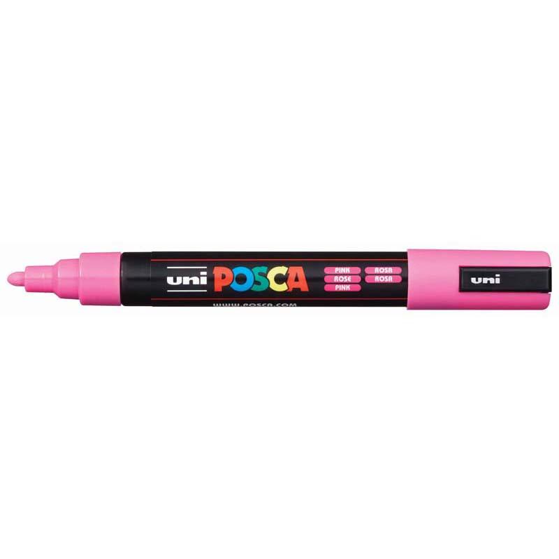 Uni Posca Marker 1.8-2.5mm Med Bullet Pink PC-5M