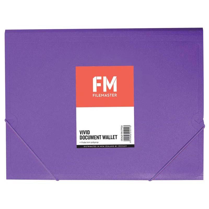 FM Document Wallet Vivid Purple Passion A4