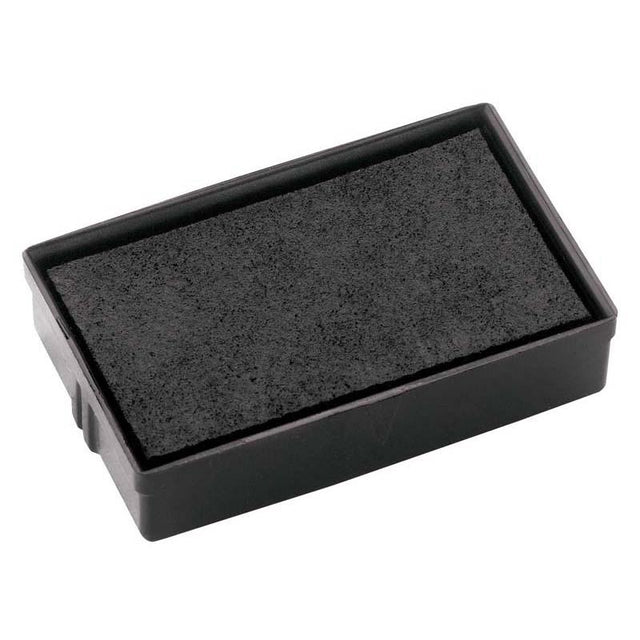 Colop Stamp Pad E10 in black, 10x27mm, perfect for clear, vibrant stamping on various documents and labels.