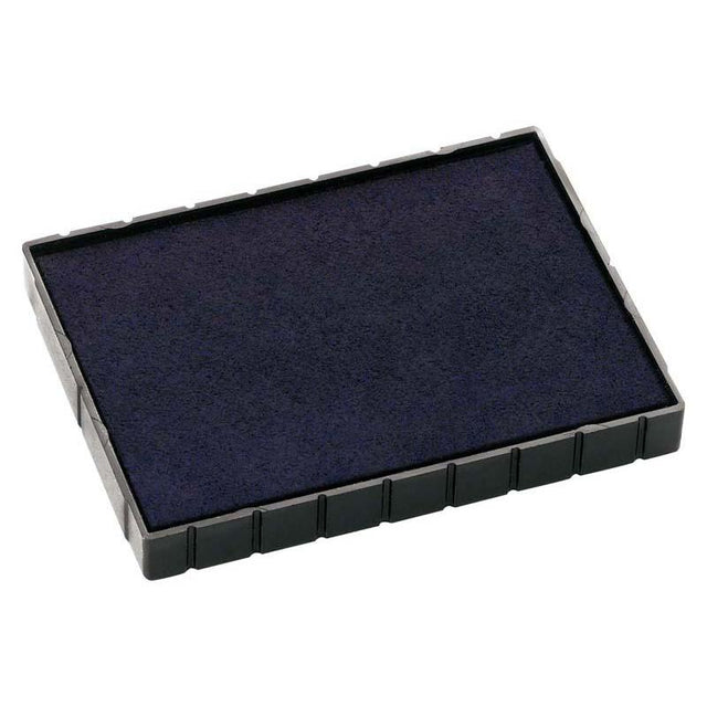 Blue Colop Stamp Pad E55, 40x60mm, ideal for clear impressions with self-inking stamps in home and office settings.