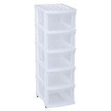 Taurus Storage Organiser 5 Drawer White