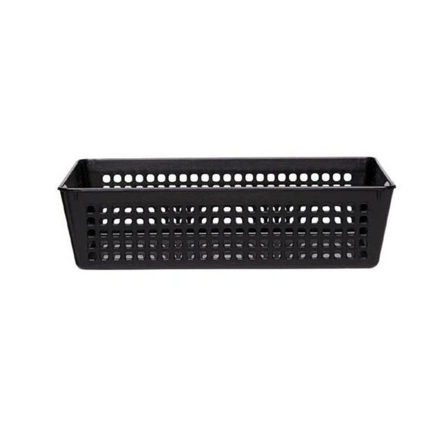 Taurus Medium Basket Tray in black, a stylish storage solution for organizing items in any room or workspace.