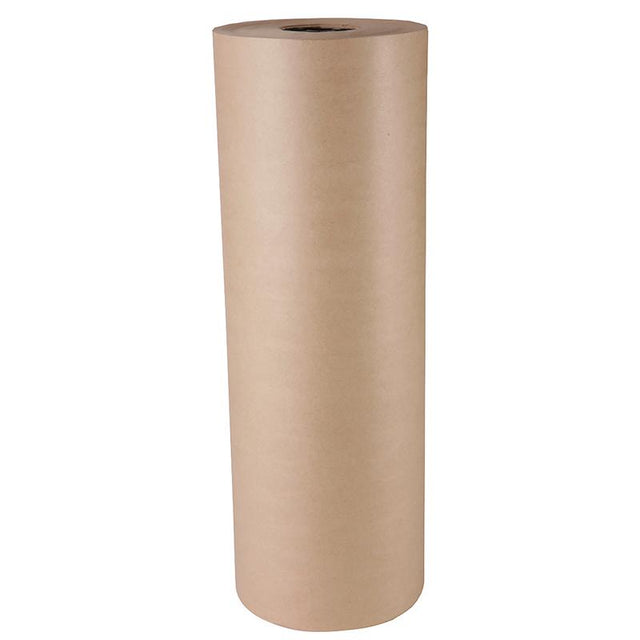 Croxley 600mm x 250m kraft brown paper roll, durable 80gsm, ideal for packaging, crafts, and eco-friendly use.