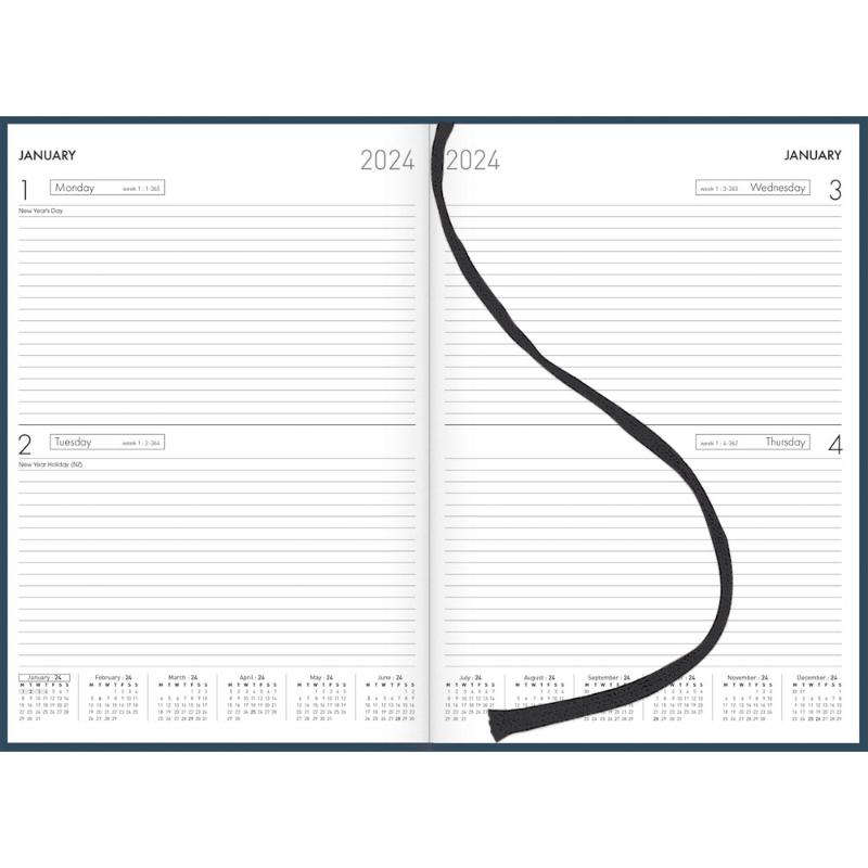 Collins Diary A42 Navy Even Year