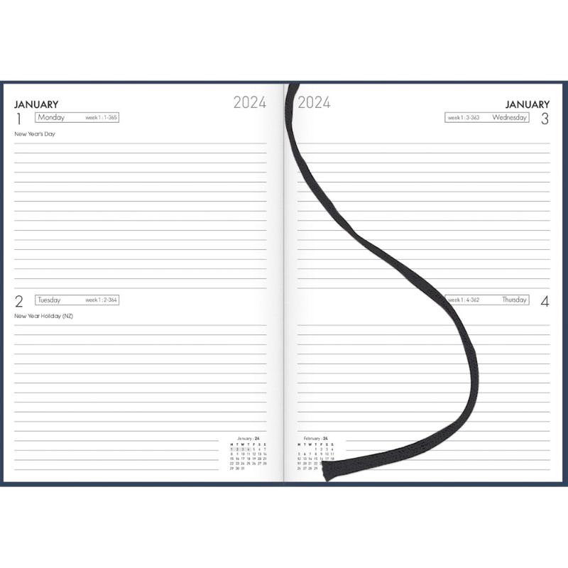 Collins Diary A52 Navy Even Year