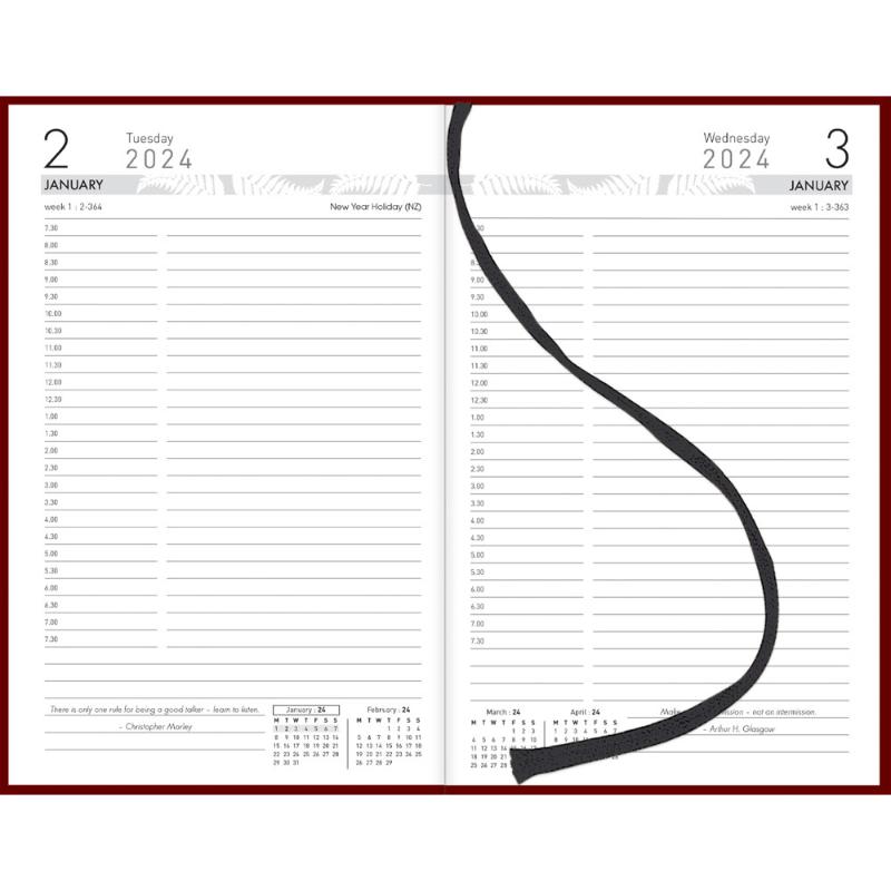 Collins Diary 81A Red Even Year