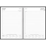 Collins Boston A41 Day To Page Diary Black Even Year